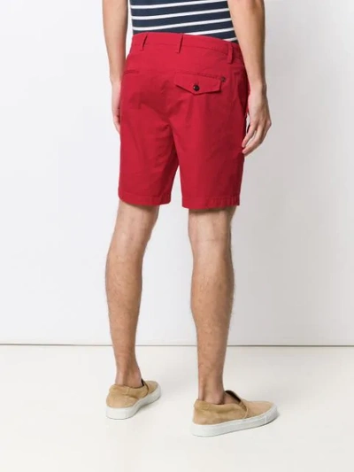 Shop Dondup Classic Chino Shorts In Red
