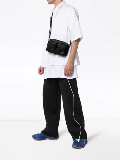 ADER ERROR WIDE LEG TRACK PANTS - 黑色