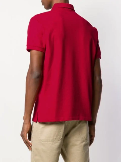 Shop Polo Ralph Lauren Embroidered Logo Polo Shirt In Red