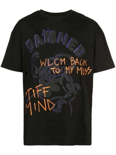 Shop Faith Connexion Damned Print T-shirt - Black