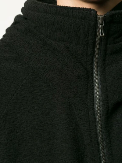 hooded zip-up jacket