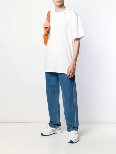 Shop Off-white Unfinished Short-sleeve Tee In White