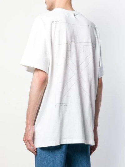 Shop Off-white Unfinished Short-sleeve Tee In White