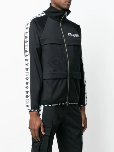 Shop Perks And Mini Logo Print Sports Jacket In Black