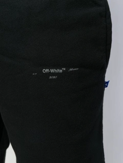 Shop Off-white Logo Print Bermuda Shorts In Black