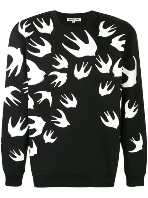 mcq alexander mcqueen swallow sweatshirt