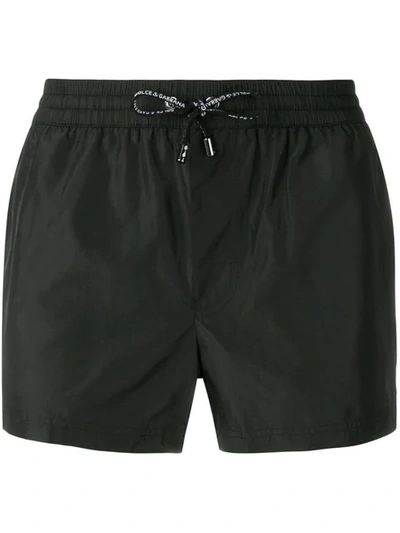Shop Dolce & Gabbana Logo Swimming Shorts In Black