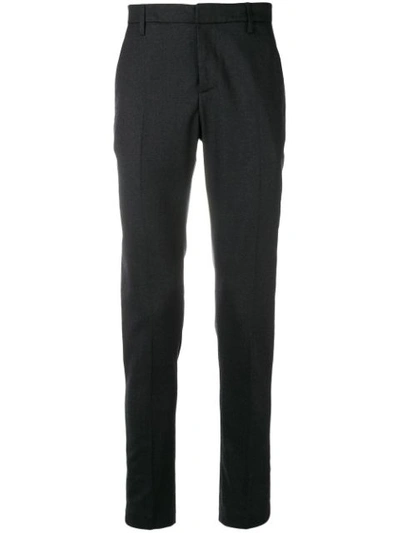 Shop Dondup Slim Tailored Trousers In Grey