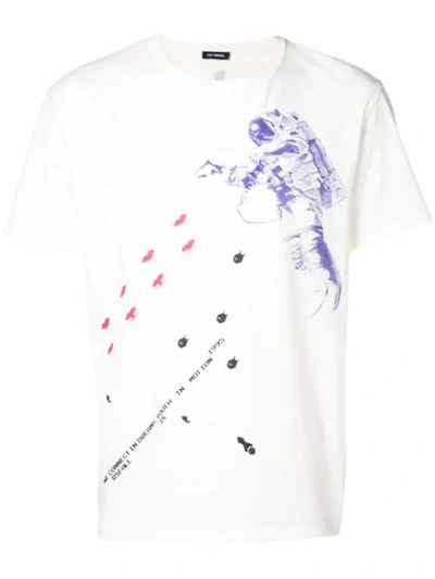 Shop Raf Simons Astronaut Print T-shirt - White