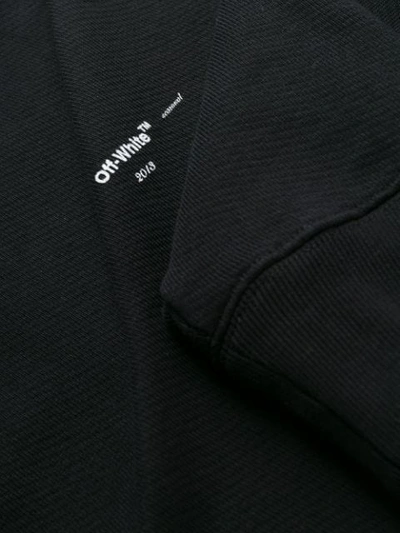 Shop Off-white Oversized Logo Print Sweatshirt In Black