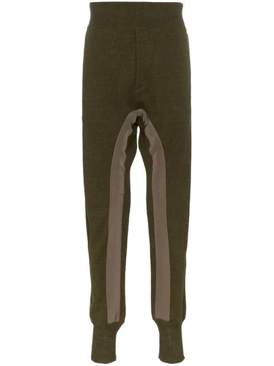 Shop Haider Ackermann Drop Crotch Linen Sweatpants In 035 Khaki