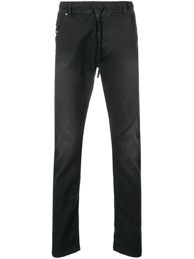 Shop Diesel Krooley Jeans In Black