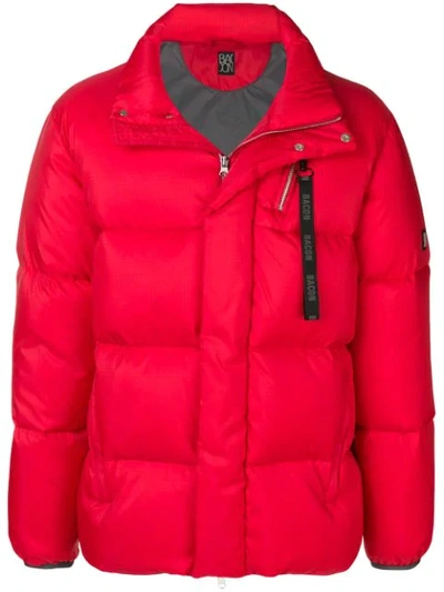 Shop Bacon Big Boo Padded Jacket - Red