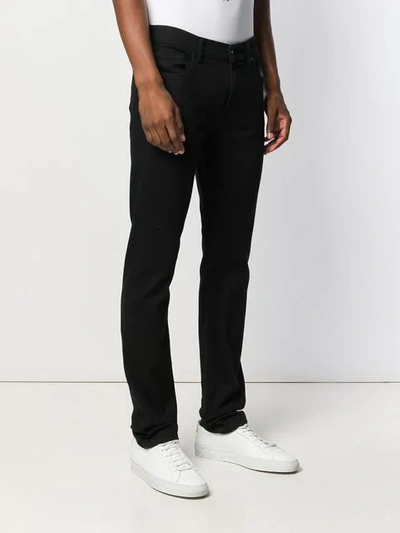 Shop 7 For All Mankind Ronnie Skinny Trousers In Black