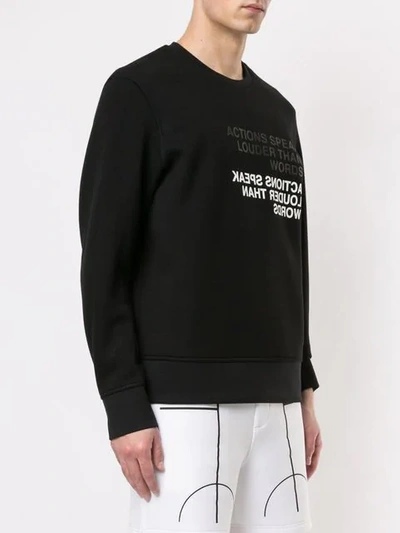 Shop Blackbarrett Idiom Sweatshirt In Black