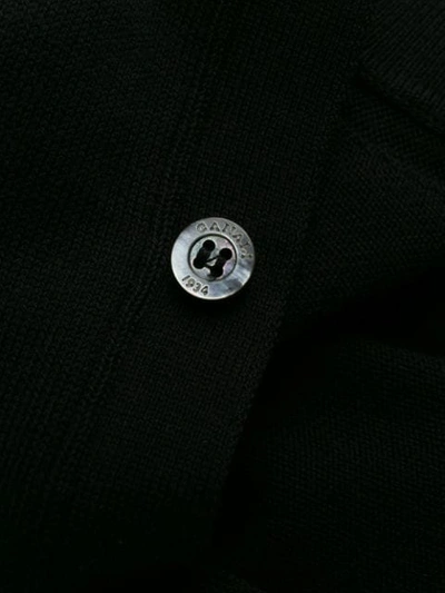 Shop Canali Classic Polo Shirt In Black