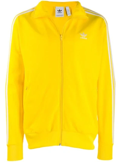 Shop Adidas Originals Firebird Track Jacket In Yellow