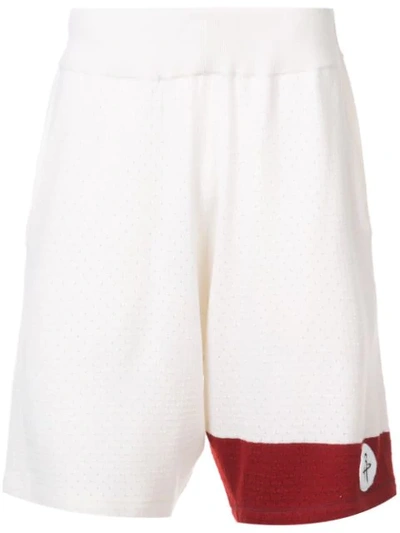 Shop The Elder Statesman Houston Rockets Shorts In White