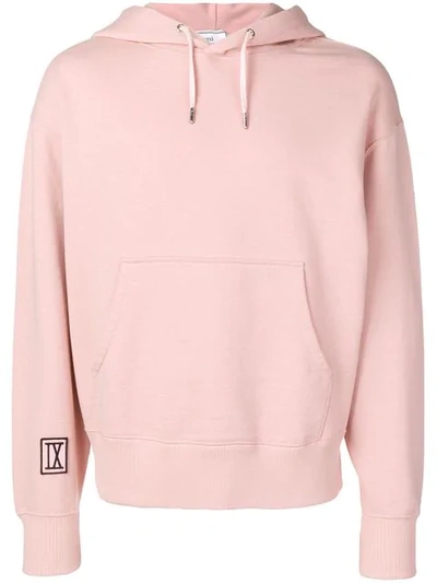 Shop Ami Alexandre Mattiussi Cotton-blend Hoodie In Pink