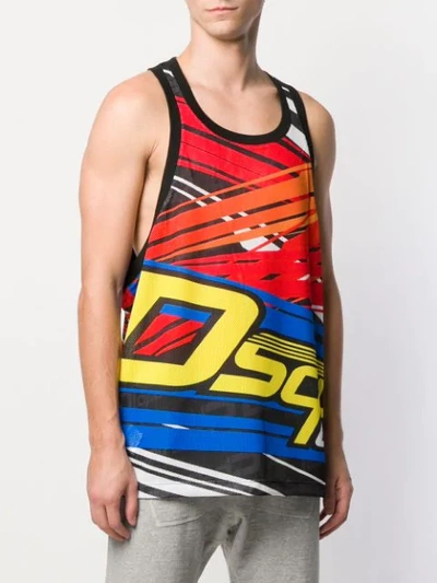 Shop Dsquared2 Toptronic Tank In Black