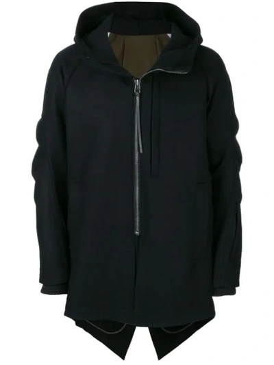 Shop Devoa Hooded Jacket - Black