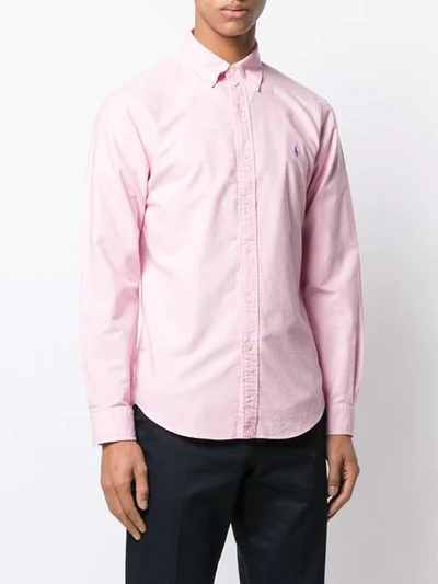 Shop Ralph Lauren Pink Logo Shirt