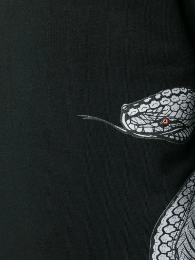 Shop Roberto Cavalli Snake Sweatshirt In Black