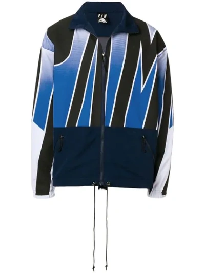 Shop Perks And Mini P.a.m. Colour-block Zipped Jacket - Blue