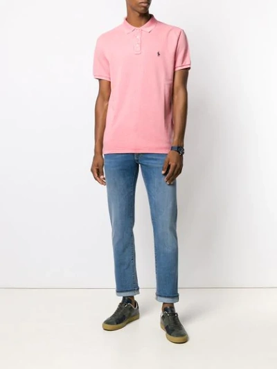 Shop Polo Ralph Lauren Classic Polo Top In Pink