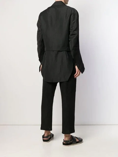 Shop Ann Demeulemeester Hemd Im Layering-look - Schwarz In Black