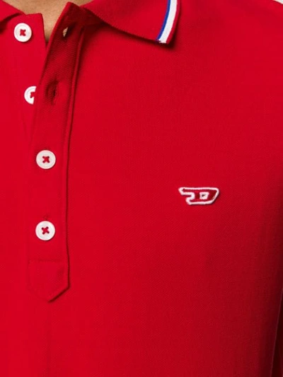 Shop Diesel T-randy-new Polo Shirt In Red