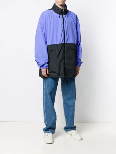 Shop Maison Margiela Anonymity Of The Lining Jacket In Purple ,black