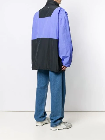 Shop Maison Margiela Anonymity Of The Lining Jacket In Purple ,black