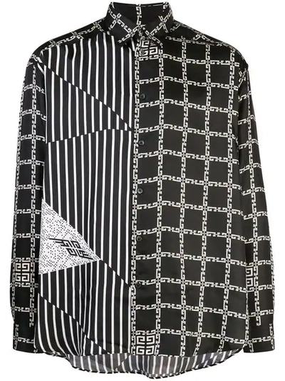 Shop Givenchy Graphic Printed Shirt In Black