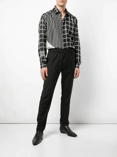 Shop Givenchy Graphic Printed Shirt In Black