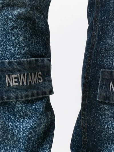 NEWAMS YOKE全棉牛仔裤 - 蓝色