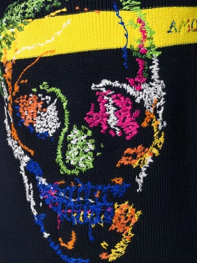 Shop Alexander Mcqueen Skull Sweater In Blue