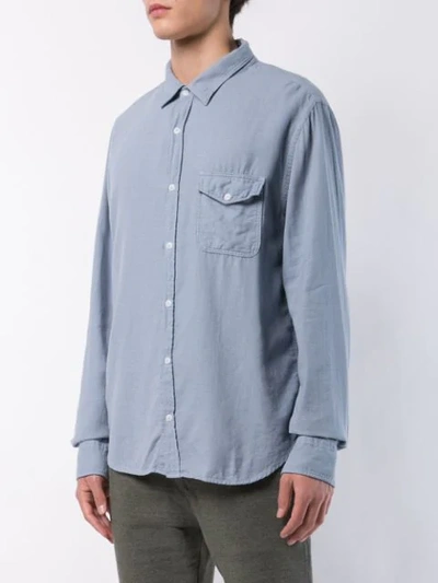 Shop Save Khaki United Flannel Work Shirt In Blue