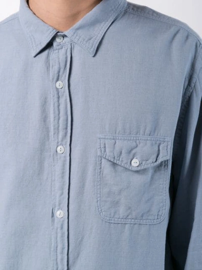 Shop Save Khaki United Flannel Work Shirt In Blue
