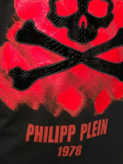 Shop Philipp Plein Skull Print T-shirt In Black