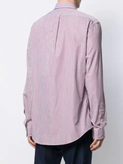 Shop Ralph Lauren Striped Shirt In Red