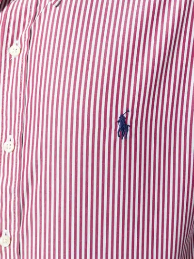 Shop Ralph Lauren Striped Shirt In Red