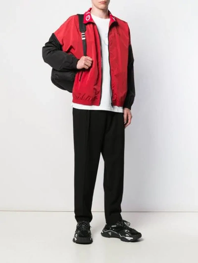 Shop Givenchy Zipped Sports Jacket In Red