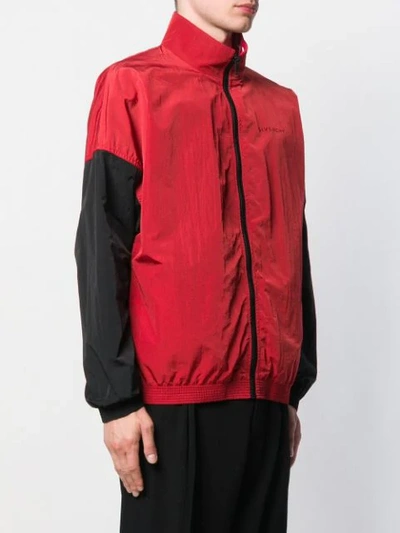 Shop Givenchy Zipped Sports Jacket In Red