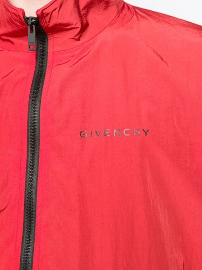 Shop Givenchy Zipped Sports Jacket In Red