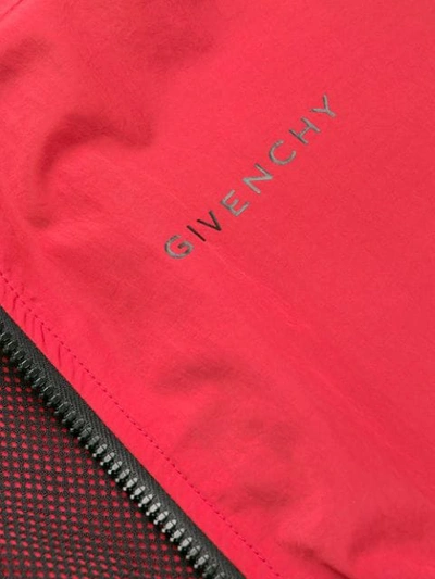 Shop Givenchy Zipped Sports Jacket In Red