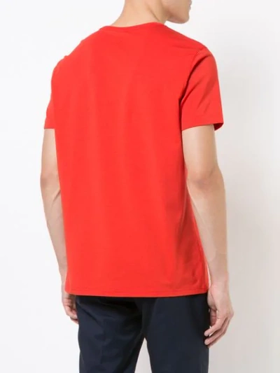 Shop Engineered For Motion Voyager Crew Neck T-shirt In Red