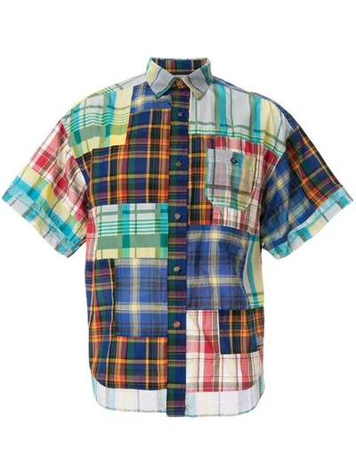 Shop White Mountaineering Checked Shirt In Multicolour