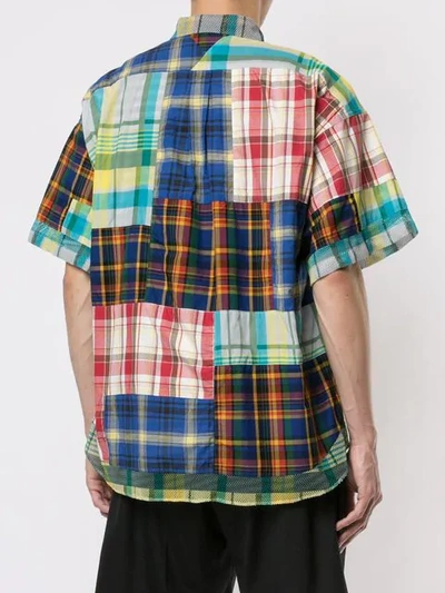 Shop White Mountaineering Checked Shirt In Multicolour