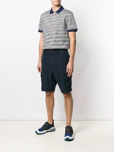 Shop Hugo Boss Multi-pocket Shorts In Blue